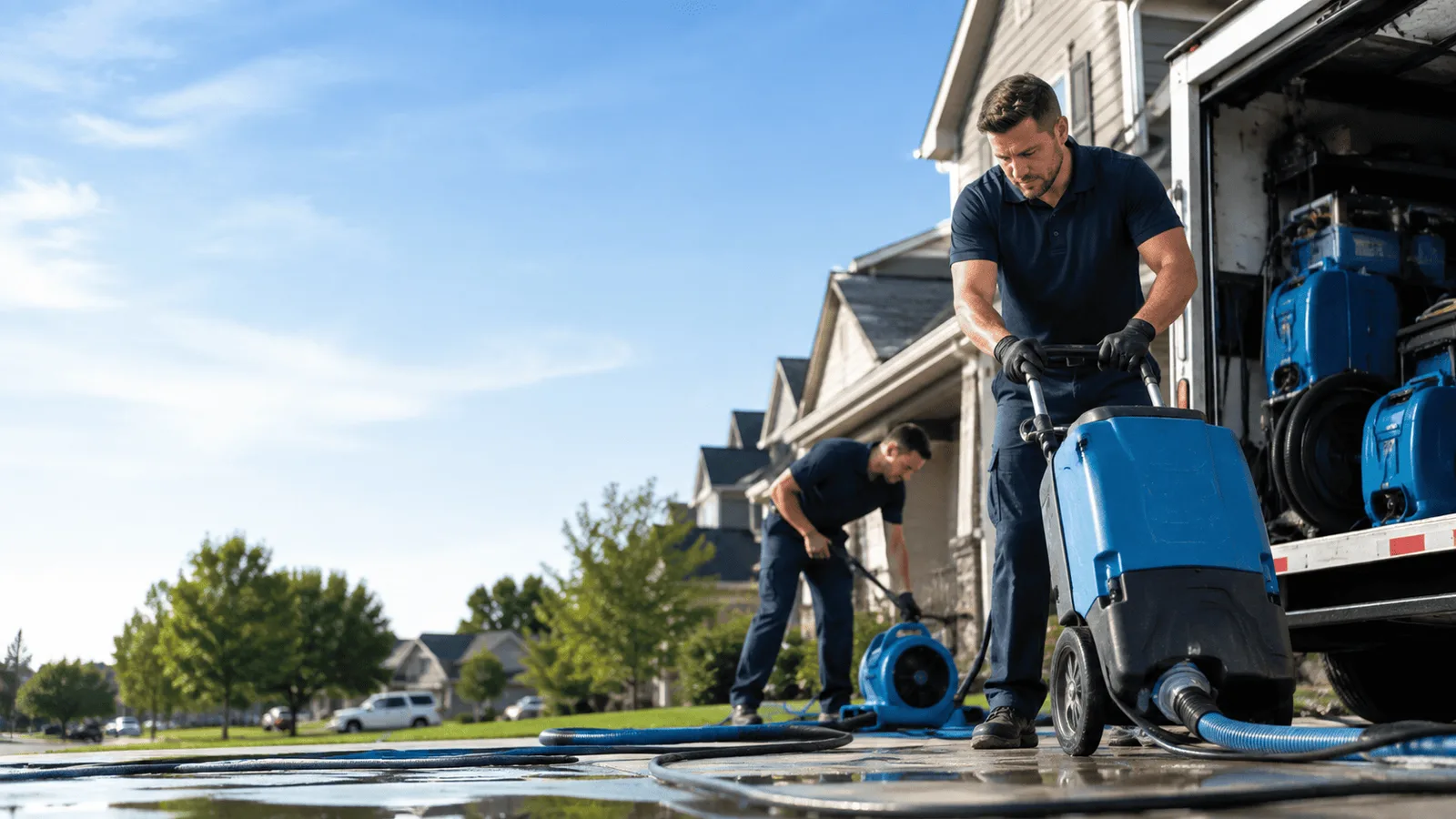 Dehumidification being performed in Kirtland, NM